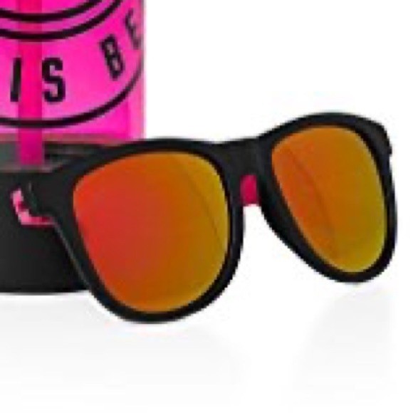 VICTORIA’S Secret PINK Spring Break Plastic Frame Pink Yellow Mirror Sunglasses - Picture 2 of 7